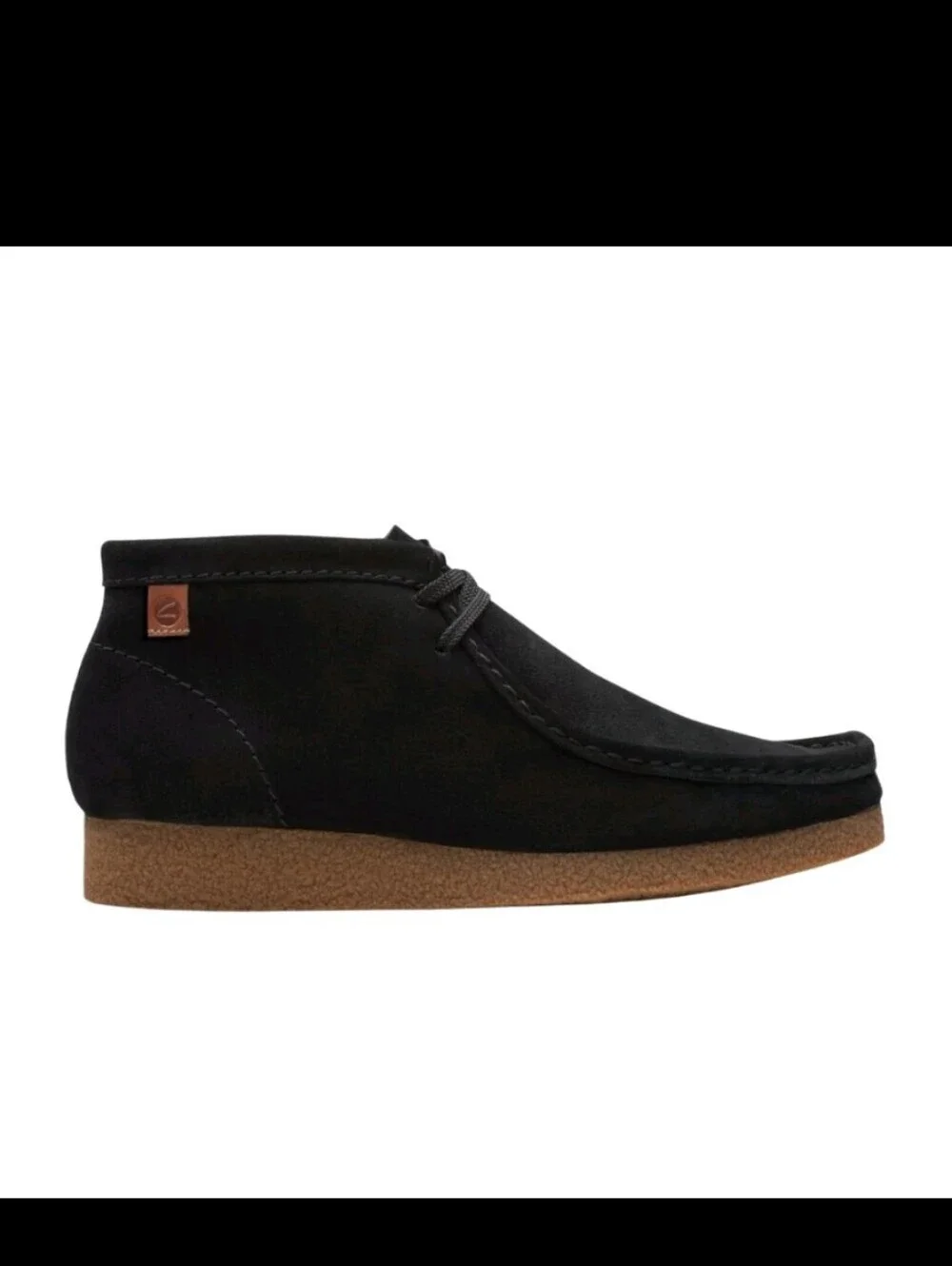 Clarks Men's Shacre Chukka Boot Black Suede Leather